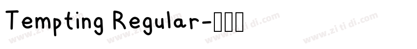Tempting Regular字体转换